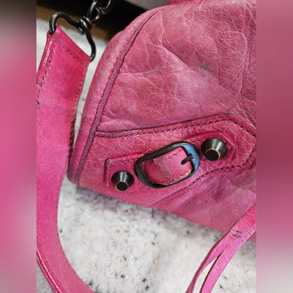 Balenciaga Hot Pink City Bag - Picture 5 of 16